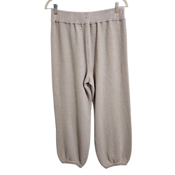 Free People Cardi Joggers Size S Peyote Beige Knit Lounge Pants - Picture 5 of 13